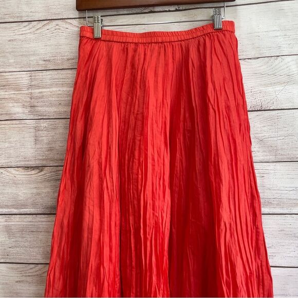 COLDWATER CREEK MIDI SKIRT IN CORAL - Picture 2 of 6